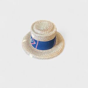 Vintage Sombreros Hernandez Bud Light Boater Hat Woven Straw Beer Promo